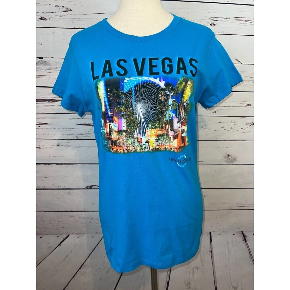 NWT Las Vegas Nevada Large high roller Coaster Graphic Tee Shirt T-Shirt Gift